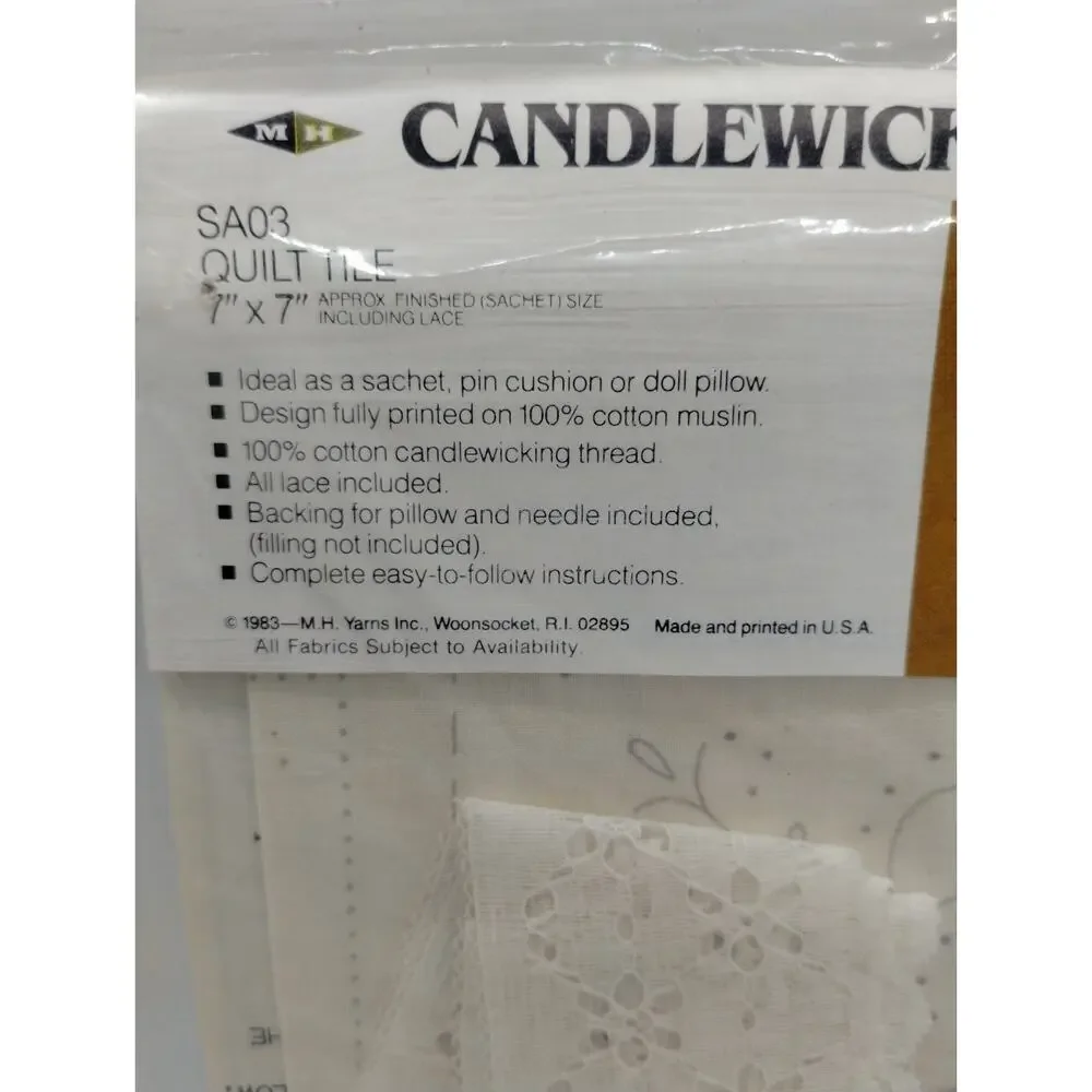 Candlewick Pillow Kit 7